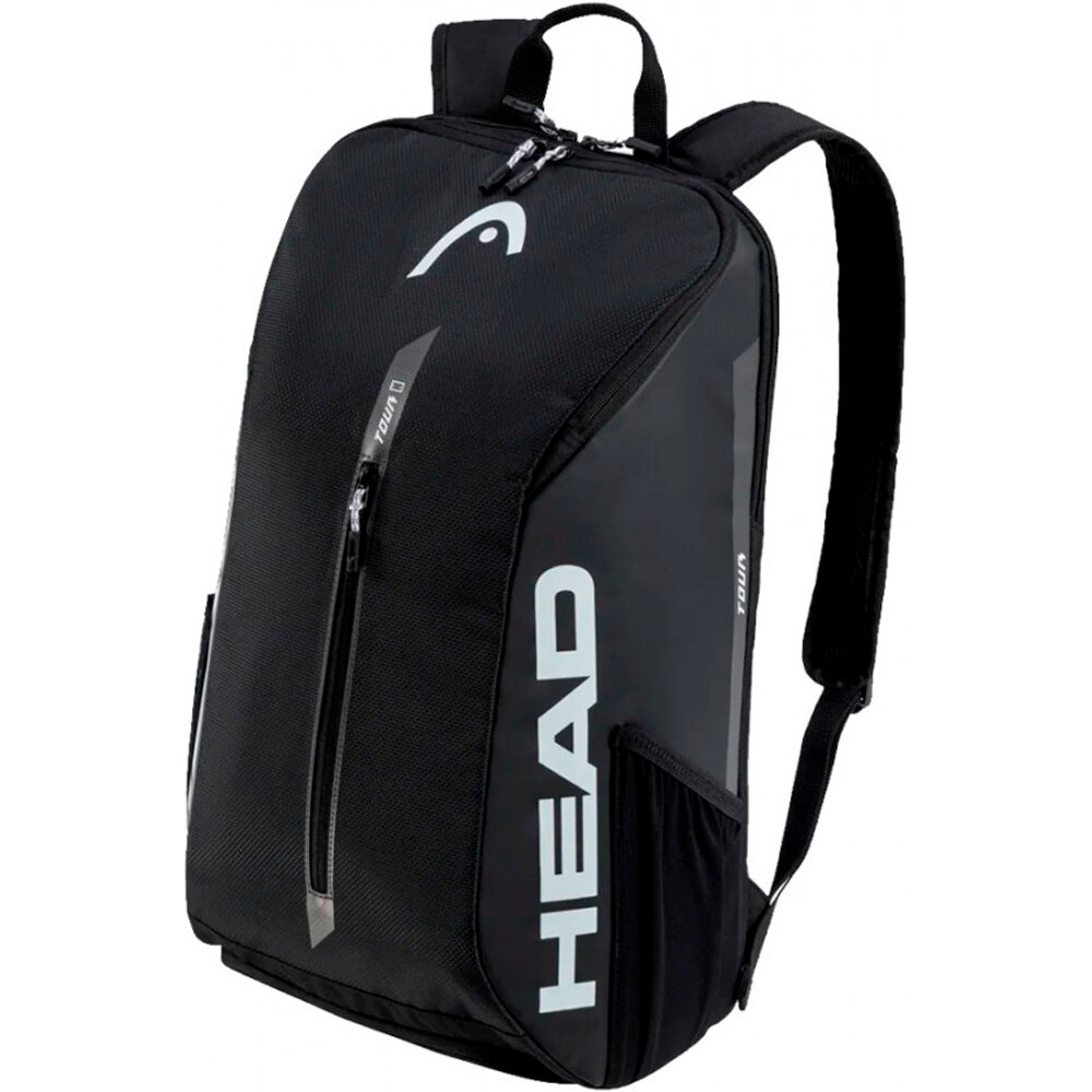 Head mochilas tenis TOUR BACKPACK 25L BKWH vista frontal