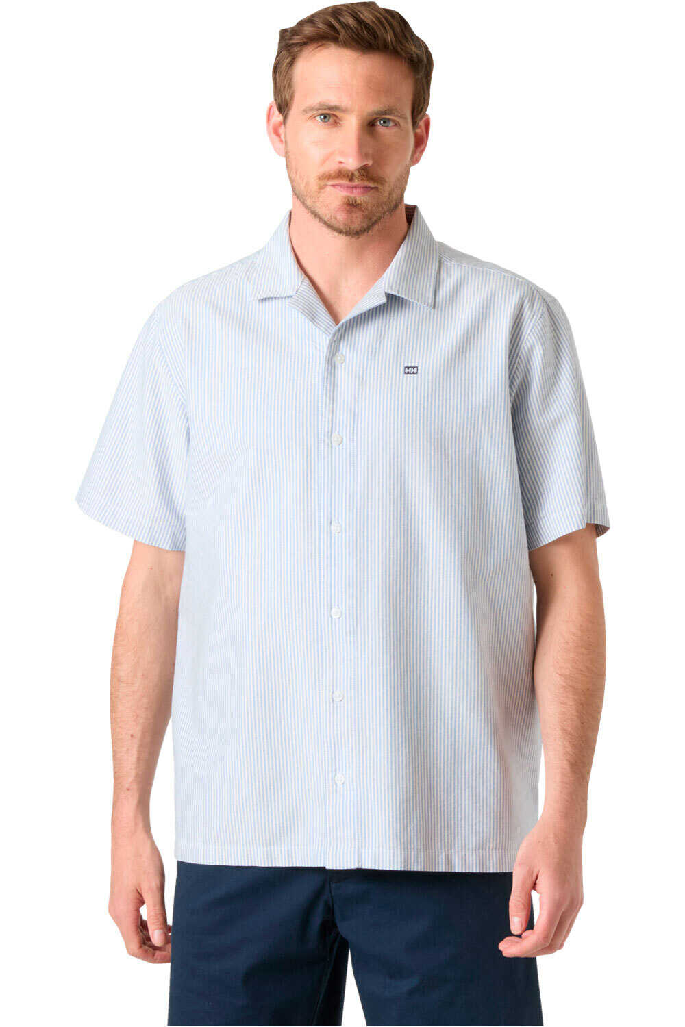 Helly Hansen camisa manga corta hombre SHORE SS SHIRT vista frontal