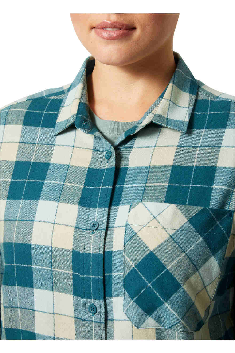 Helly Hansen camisa montaña manga larga mujer W LOKKA FLANNEL LS SHT vista detalle