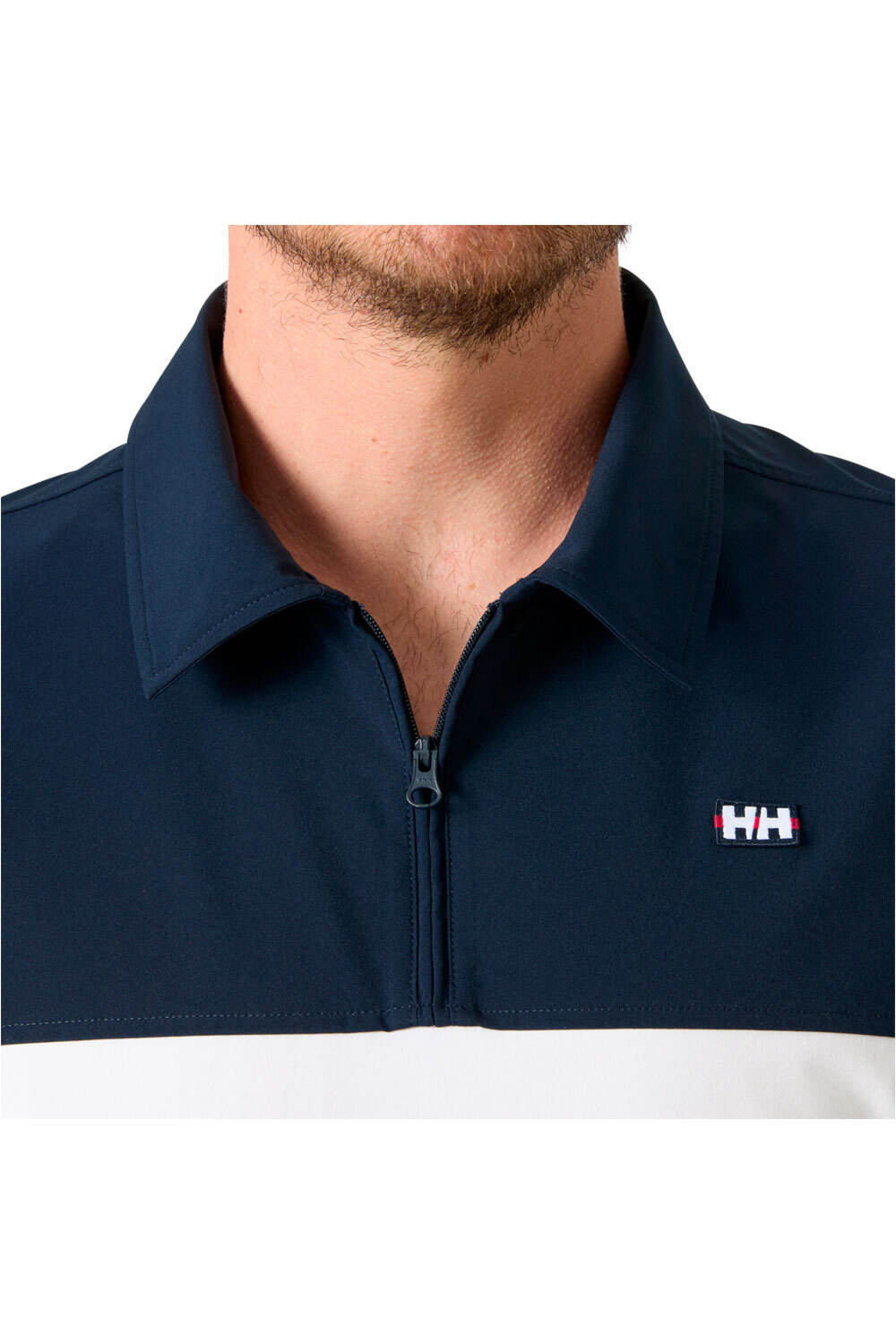 Helly Hansen camiseta manga corta hombre LEVANTE QD 1/2 ZIP SS vista detalle