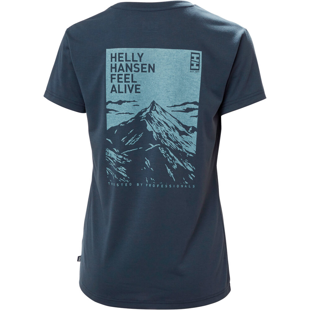 Helly Hansen camiseta montaña manga corta mujer W SKOG GRAPHIC TEE 05