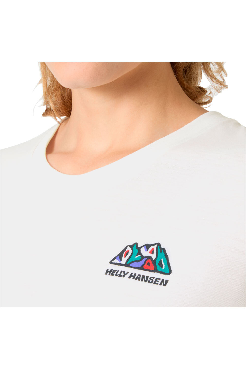 Helly Hansen camiseta montaña manga corta mujer W SKOG GRAPHIC TEE vista detalle