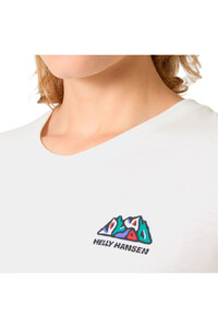 Helly Hansen camiseta montaña manga corta mujer W SKOG GRAPHIC TEE vista detalle
