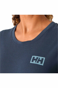 Helly Hansen camiseta montaña manga corta mujer W SKOG GRAPHIC TEE vista detalle