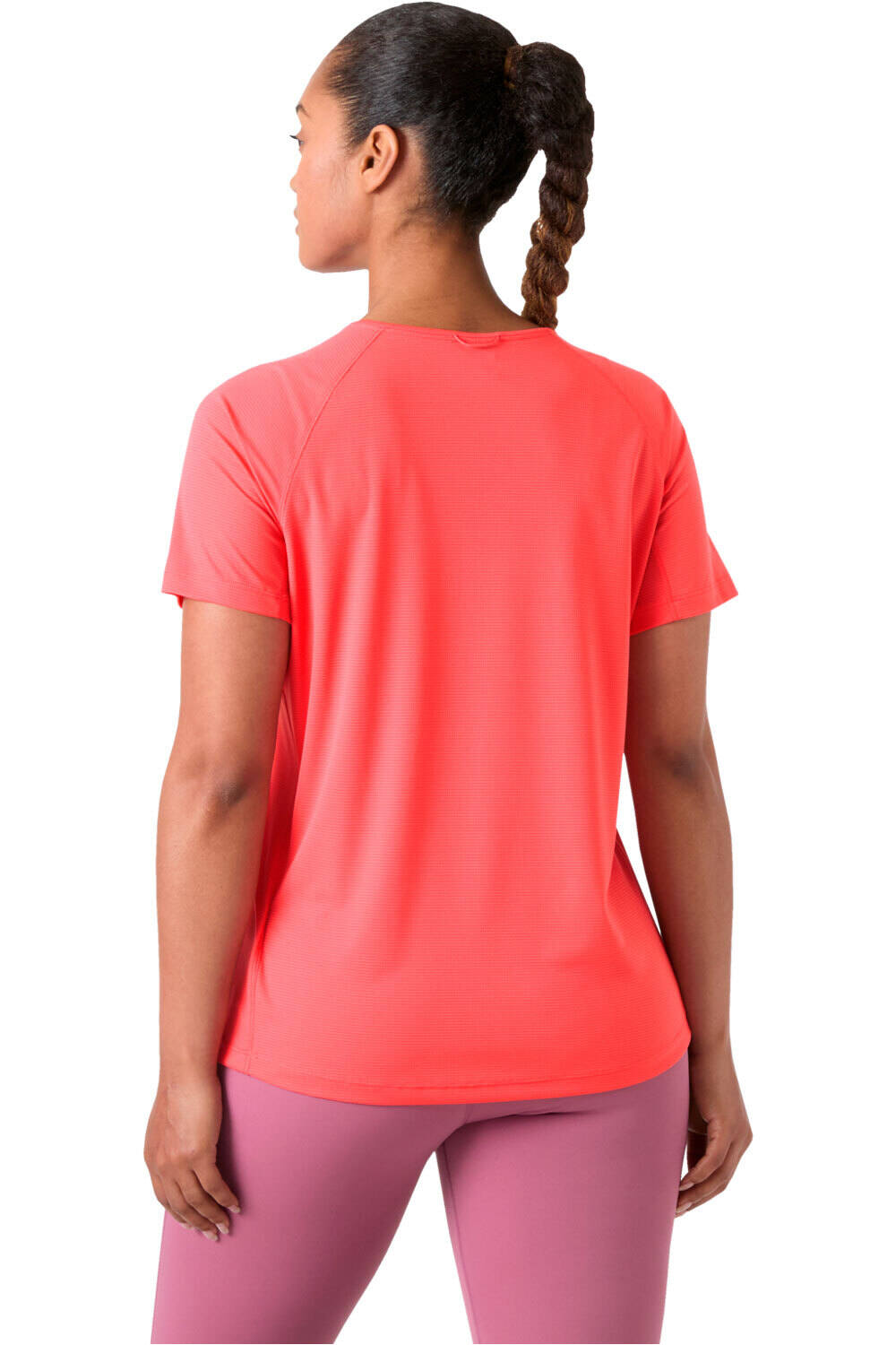 Helly Hansen camiseta montaña manga corta mujer W TRAIL SS T-SHIRT vista trasera