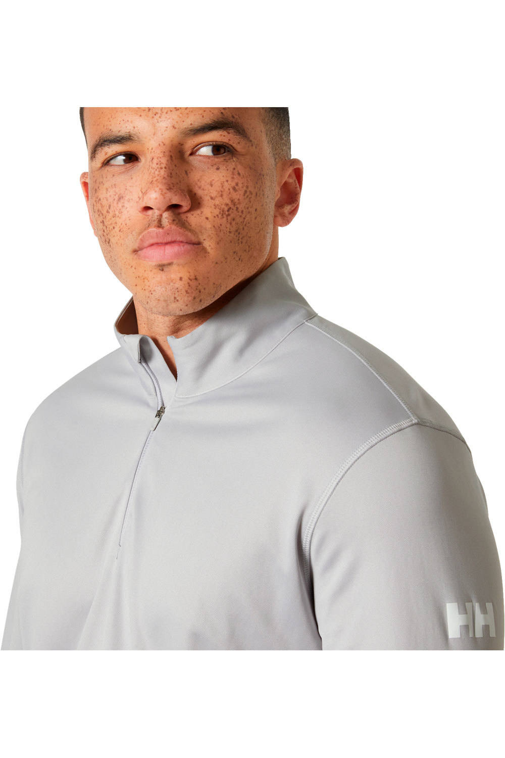 Helly Hansen camiseta montaña manga larga hombre HH TECH 1/2 ZIP 2.0 vista detalle