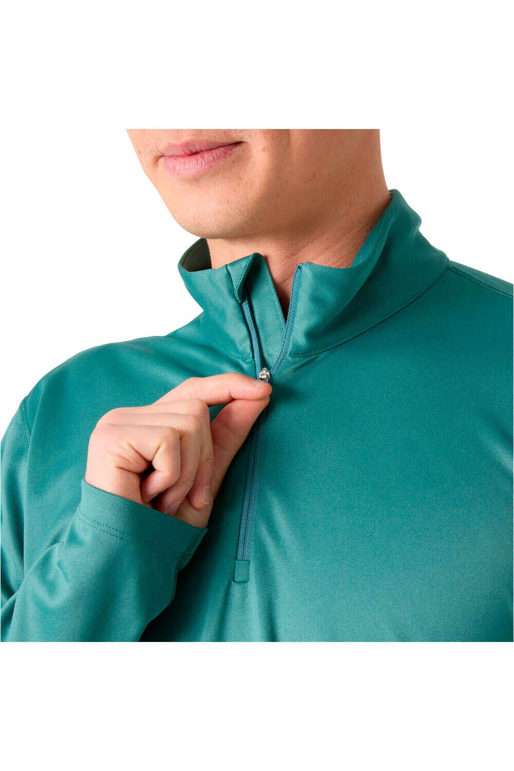 Helly Hansen camiseta montaña manga larga hombre HH TECH 1/2 ZIP 2.0 vista detalle
