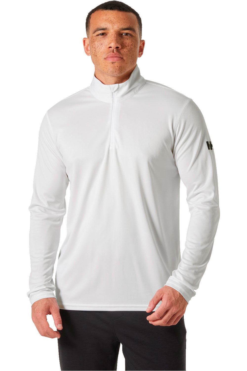 Helly Hansen camiseta montaña manga larga hombre HH TECH 1/2 ZIP 2.0 vista frontal