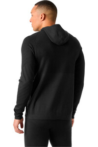 Helly Hansen camiseta montaña manga larga hombre LIFA MERINO KNITEVO HOODIE vista trasera