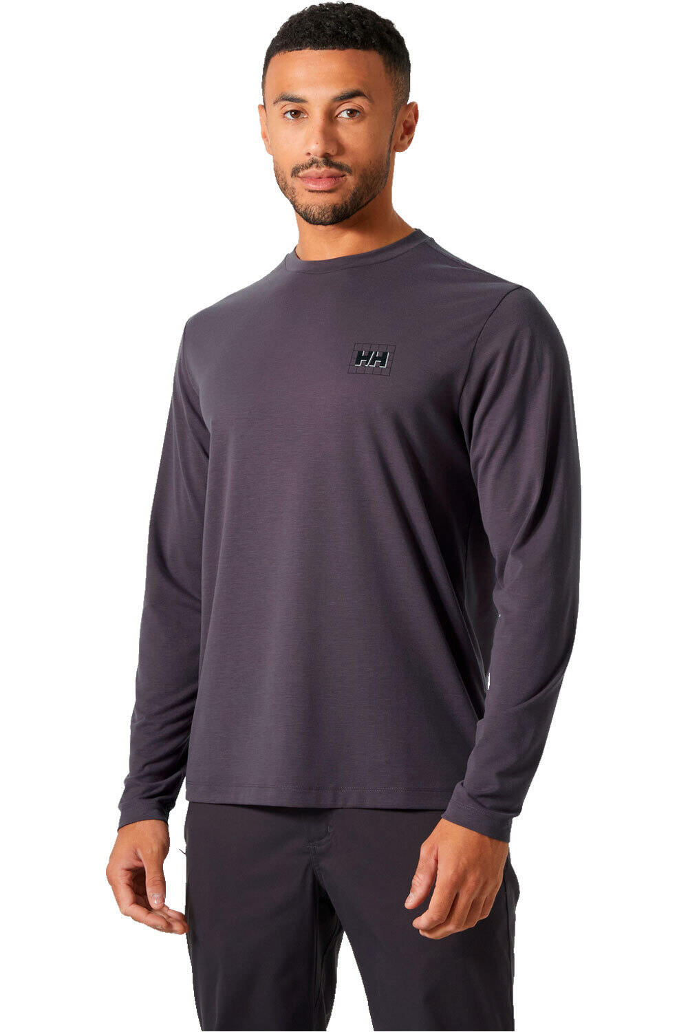 Helly Hansen camiseta montaña manga larga hombre SKOG GRAPHIC LS TEE vista frontal