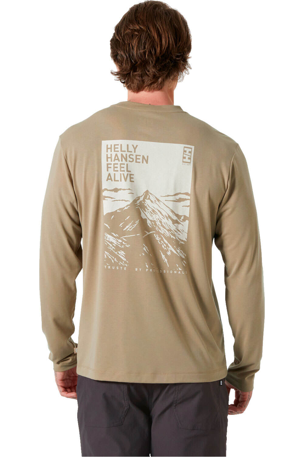 Helly Hansen camiseta montaña manga larga hombre SKOG GRAPHIC LS TEE vista trasera