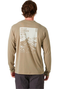 Helly Hansen camiseta montaña manga larga hombre SKOG GRAPHIC LS TEE vista trasera