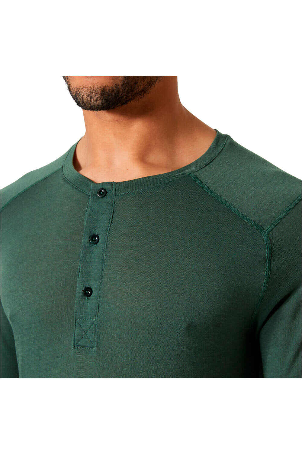 Helly Hansen camiseta térmica manga larga hombre HH DURAWOOL LS HENLEY vista detalle