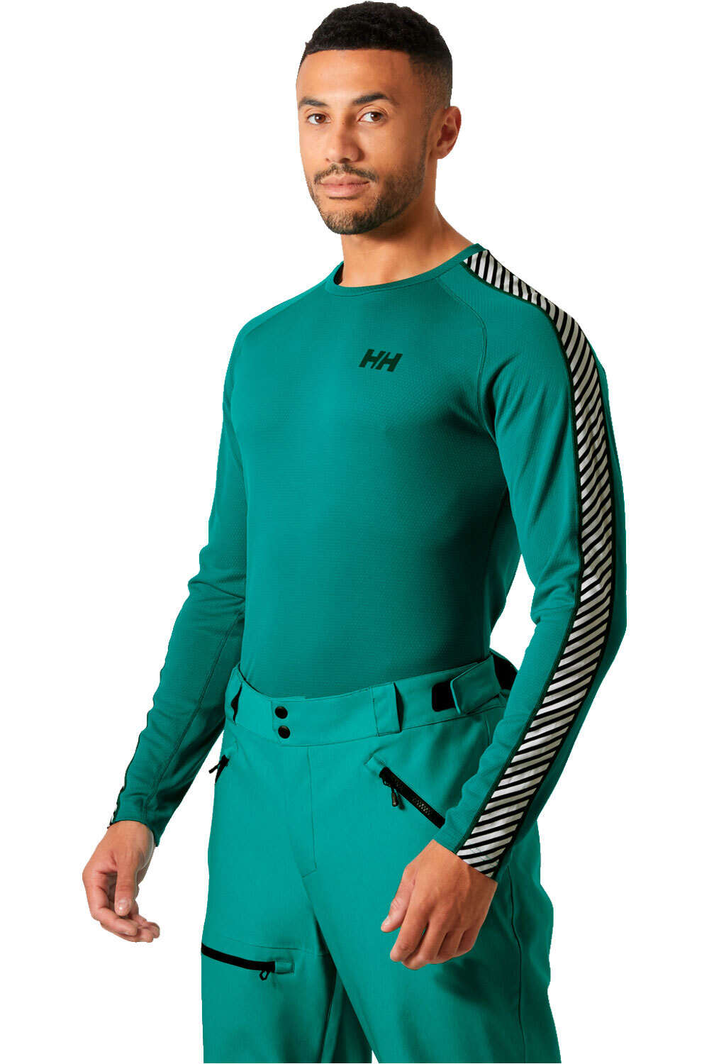 Helly Hansen camiseta térmica manga larga hombre LIFA ACTIVE STRIPE CREW vista frontal