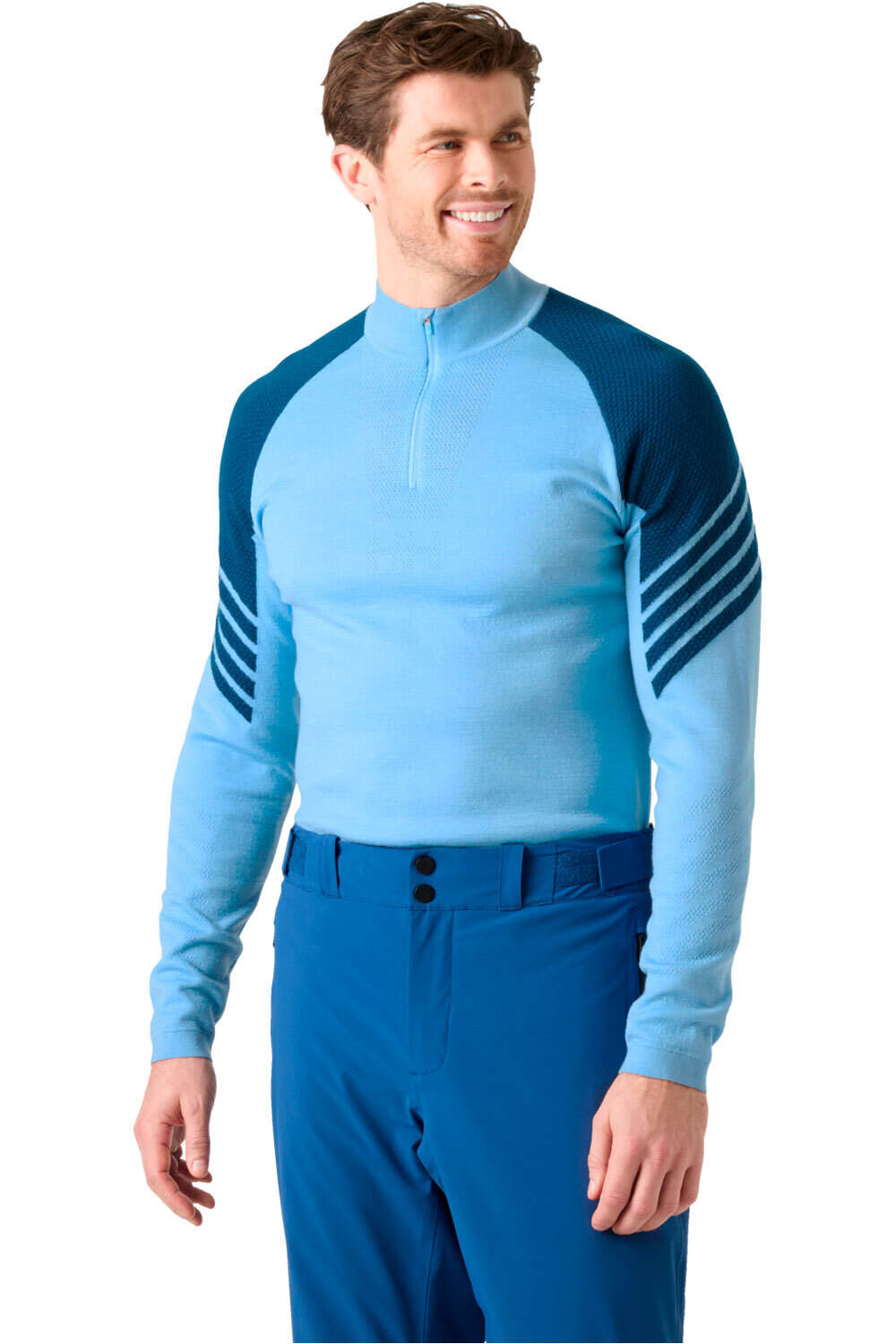 Helly Hansen camiseta térmica manga larga hombre LIFA MERINO KNITEVO 1/2 ZIP vista frontal