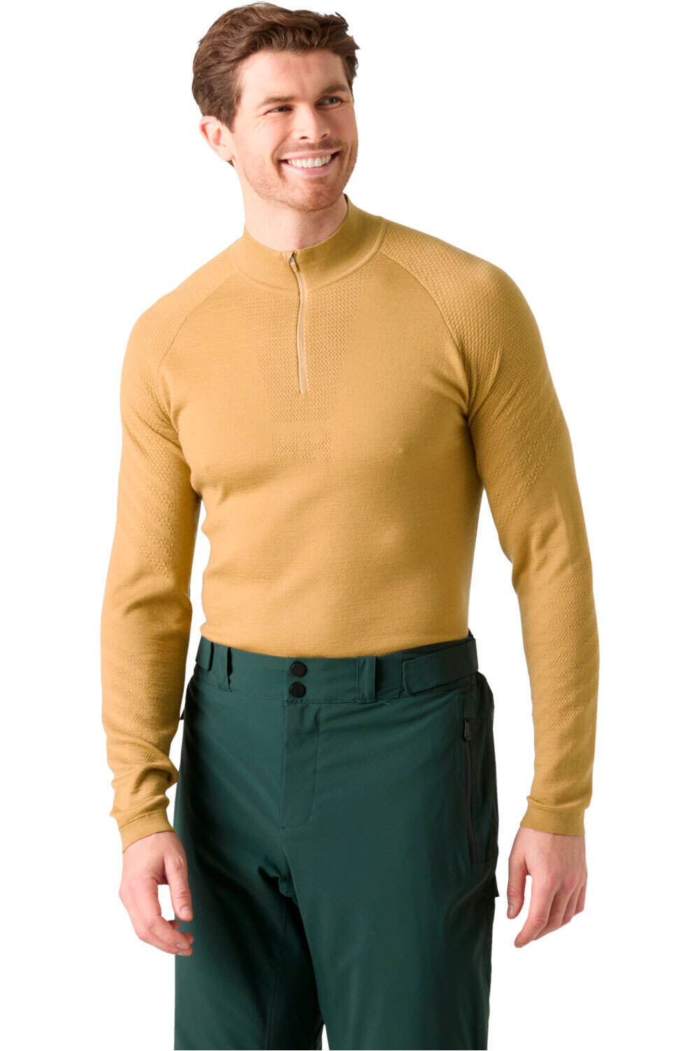 Helly Hansen camiseta térmica manga larga hombre LIFA MERINO KNITEVO 1/2 ZIP vista frontal