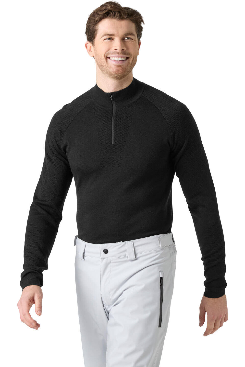 Helly Hansen camiseta térmica manga larga hombre LIFA MERINO KNITEVO 1/2 ZIP vista frontal