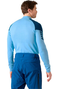Helly Hansen camiseta térmica manga larga hombre LIFA MERINO KNITEVO 1/2 ZIP vista trasera