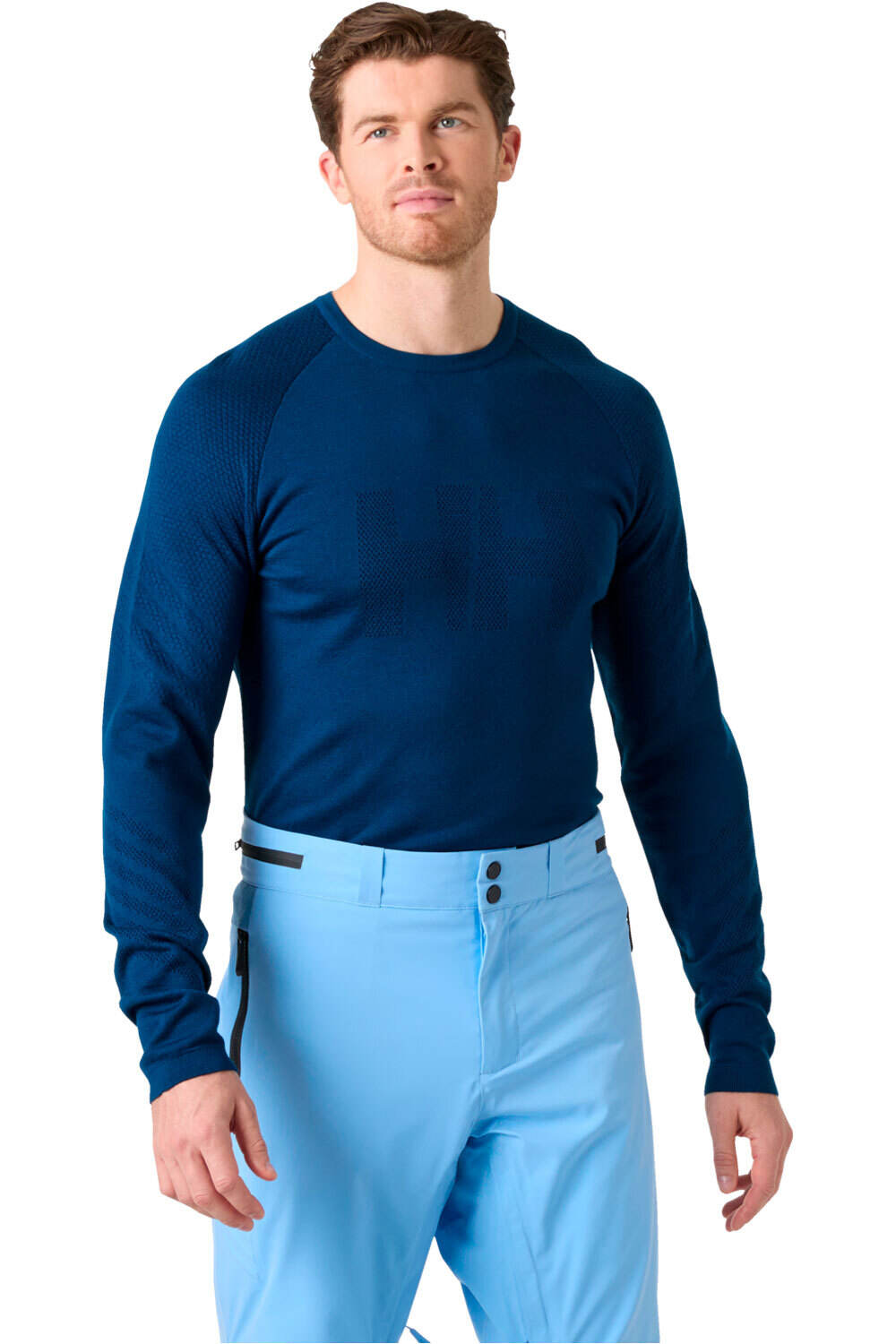 Helly Hansen camiseta térmica manga larga hombre LIFA MERINO KNITEVO CREW vista frontal