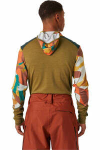 Helly Hansen camiseta térmica manga larga hombre LIFA MERINO MIDW BLC HOODIE vista trasera