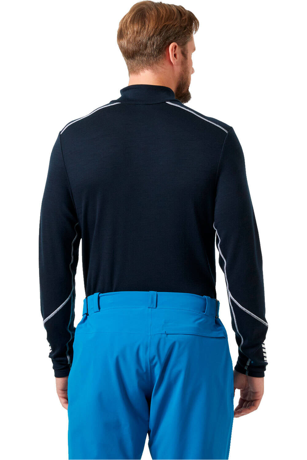 Helly Hansen camiseta térmica manga larga hombre LIFA MERINO MIDWEIGHT 1/2 ZIP vista trasera