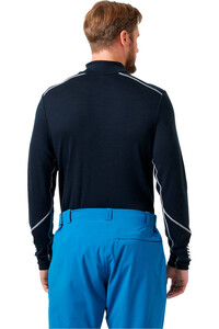 Helly Hansen camiseta térmica manga larga hombre LIFA MERINO MIDWEIGHT 1/2 ZIP vista trasera