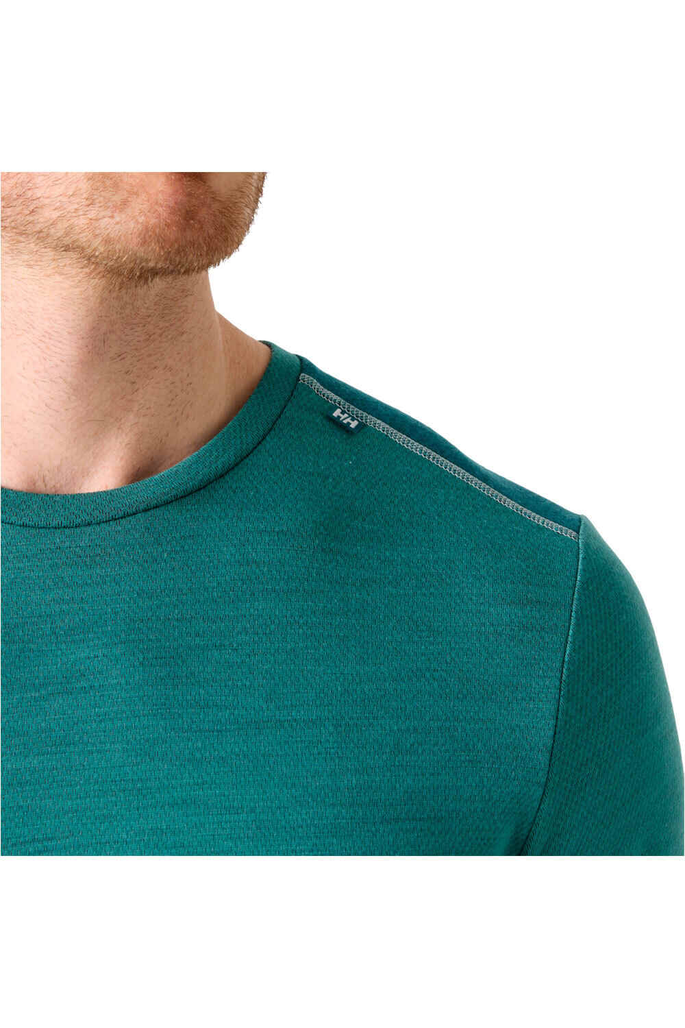 Helly Hansen camiseta térmica manga larga hombre LIFA MERINO MIDWEIGHT CREW vista detalle