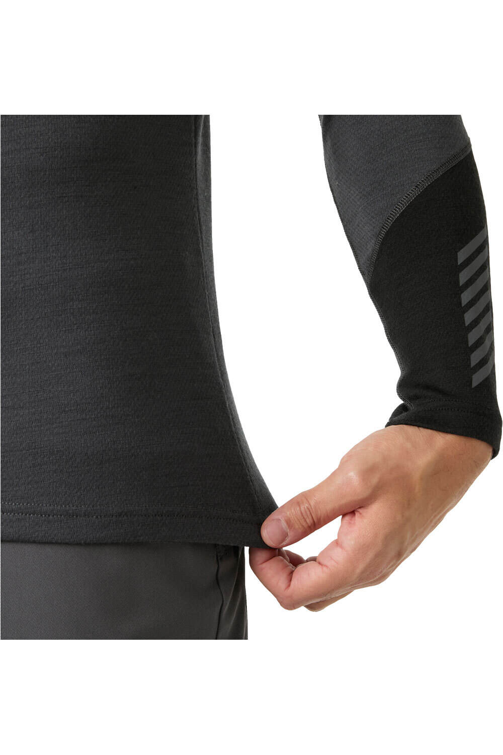 Helly Hansen camiseta térmica manga larga hombre LIFA MERINO MIDWEIGHT CREW vista detalle