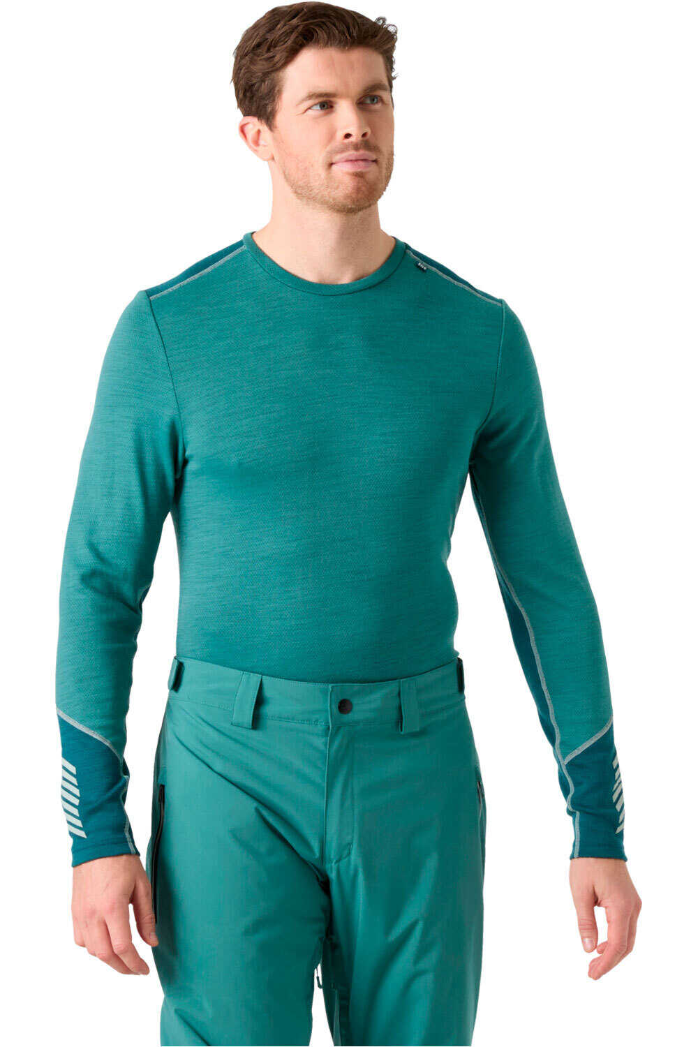 Helly Hansen camiseta térmica manga larga hombre LIFA MERINO MIDWEIGHT CREW vista frontal