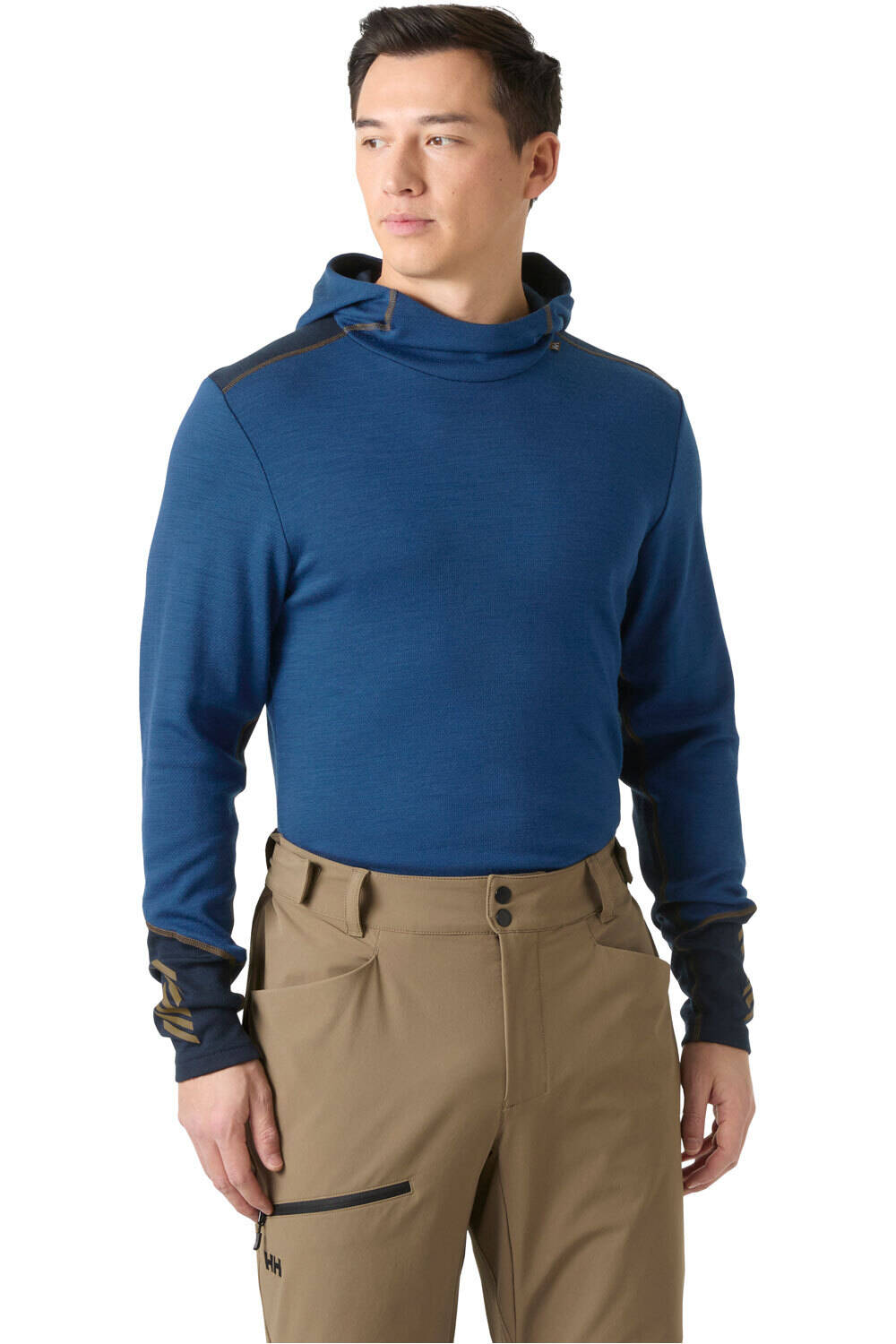 Helly Hansen camiseta térmica manga larga hombre LIFA MERINO MIDWEIGHT HOODIE vista frontal