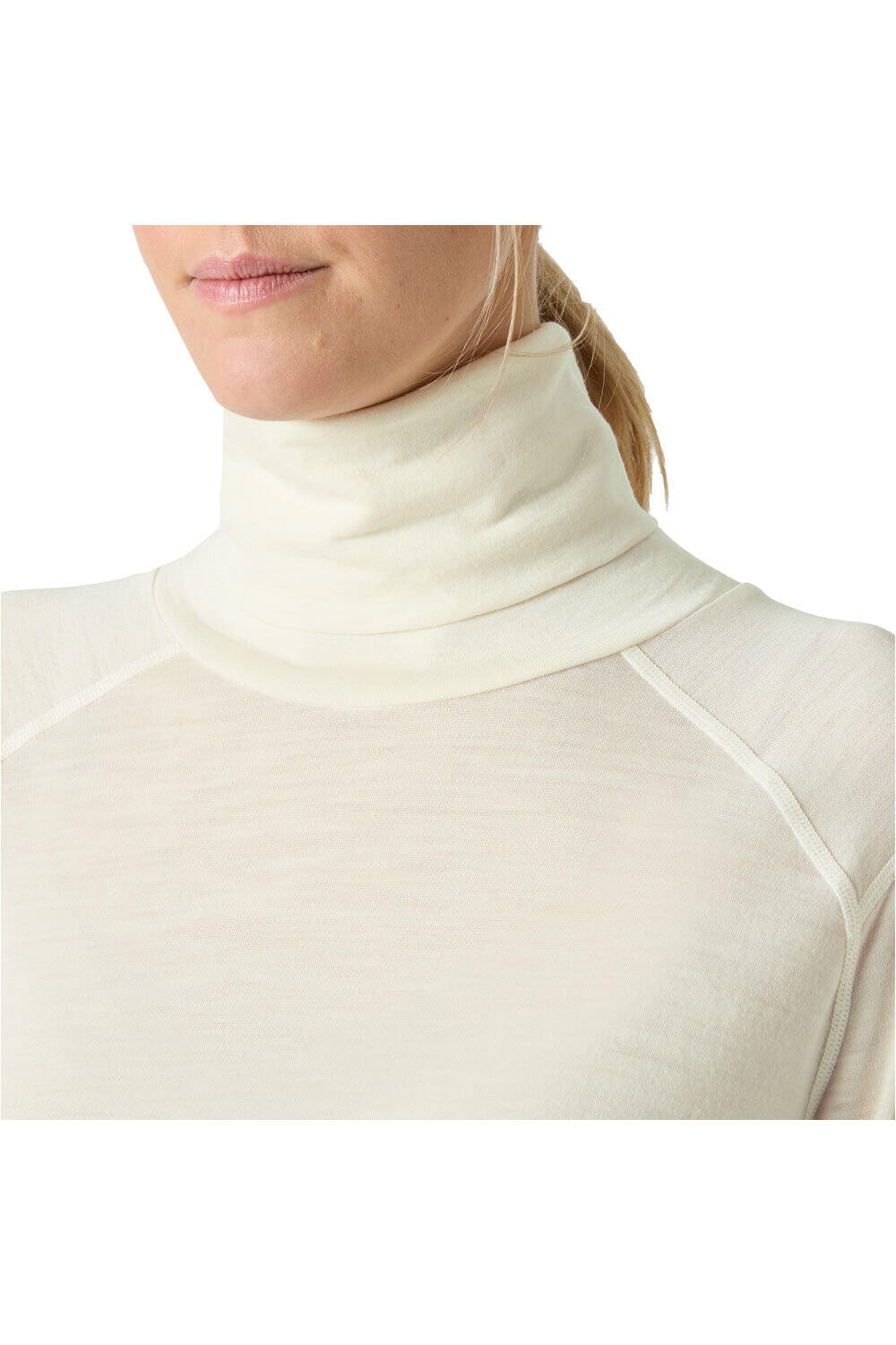Helly Hansen camiseta térmica manga larga mujer W HH DURAWOOL HIGH NECK LS vista detalle