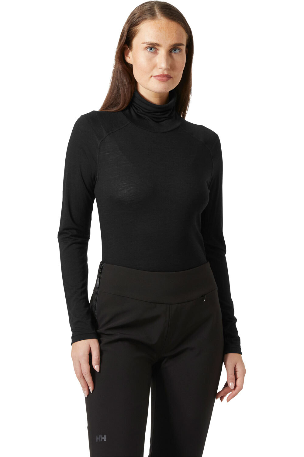 Helly Hansen camiseta térmica manga larga mujer W HH DURAWOOL HIGH NECK LS vista frontal