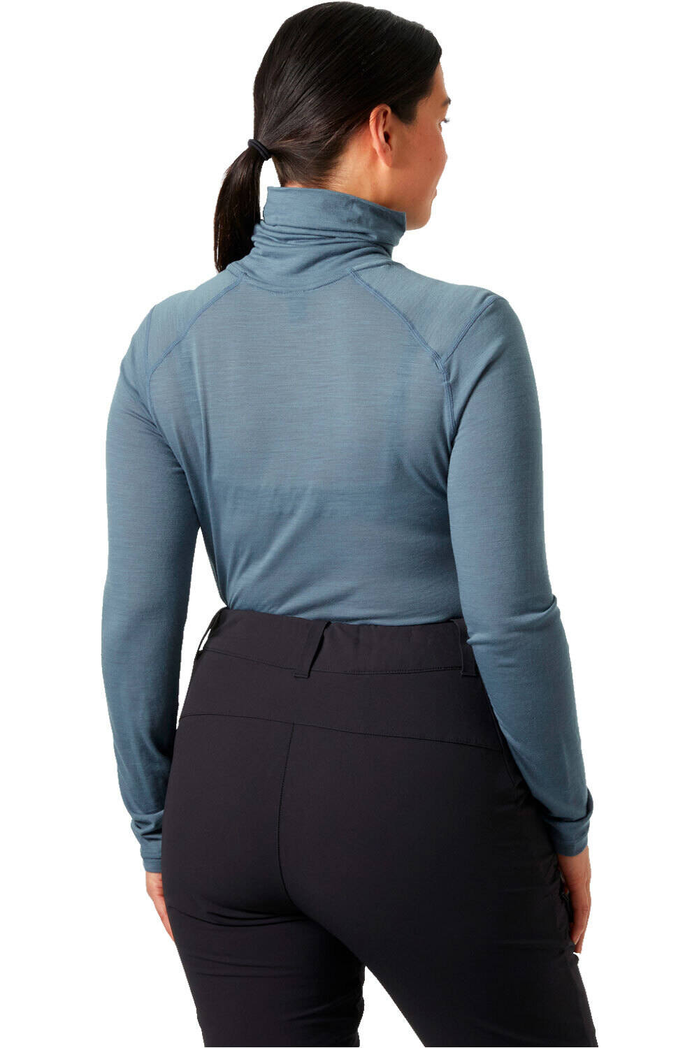 Helly Hansen camiseta térmica manga larga mujer W HH DURAWOOL HIGH NECK LS vista trasera