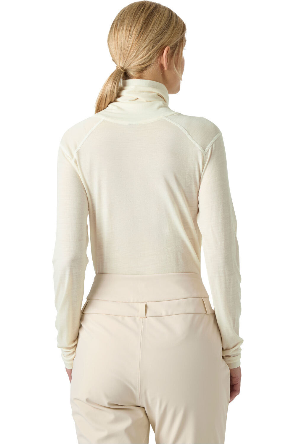 Helly Hansen camiseta térmica manga larga mujer W HH DURAWOOL HIGH NECK LS vista trasera