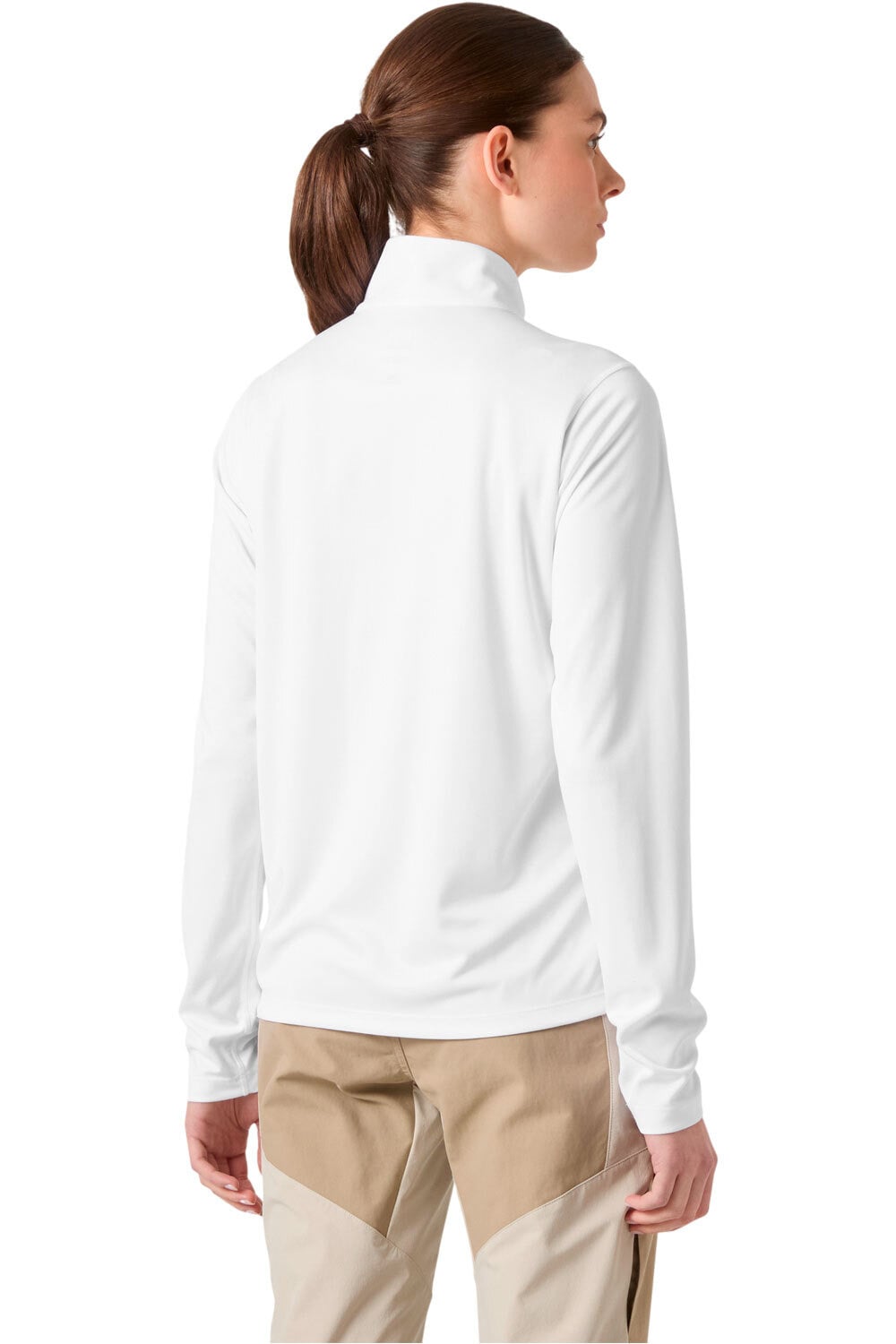 Helly Hansen camiseta térmica manga larga mujer W HH TECH 1/2 ZIP vista trasera