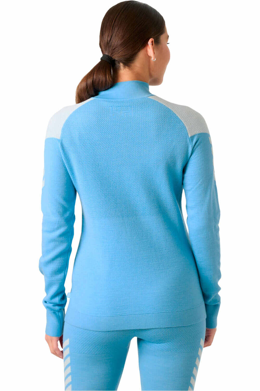 Helly Hansen camiseta térmica manga larga mujer W LIFA MERINO KNITEVO 1/2 ZIP vista trasera