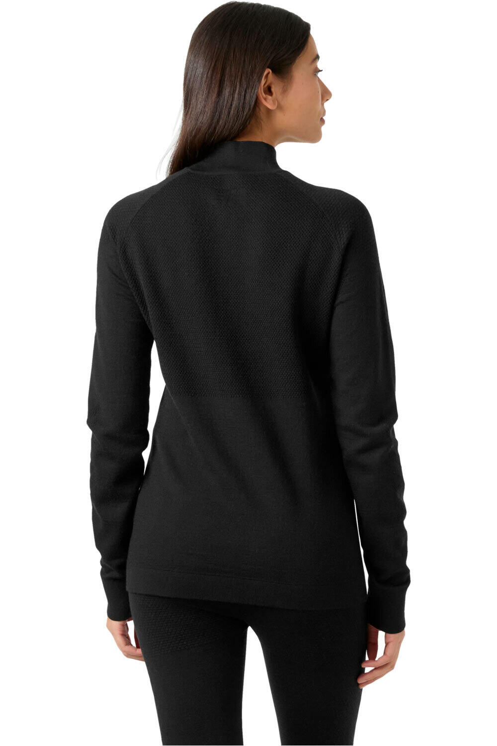 Helly Hansen camiseta térmica manga larga mujer W LIFA MERINO KNITEVO 1/2 ZIP vista trasera