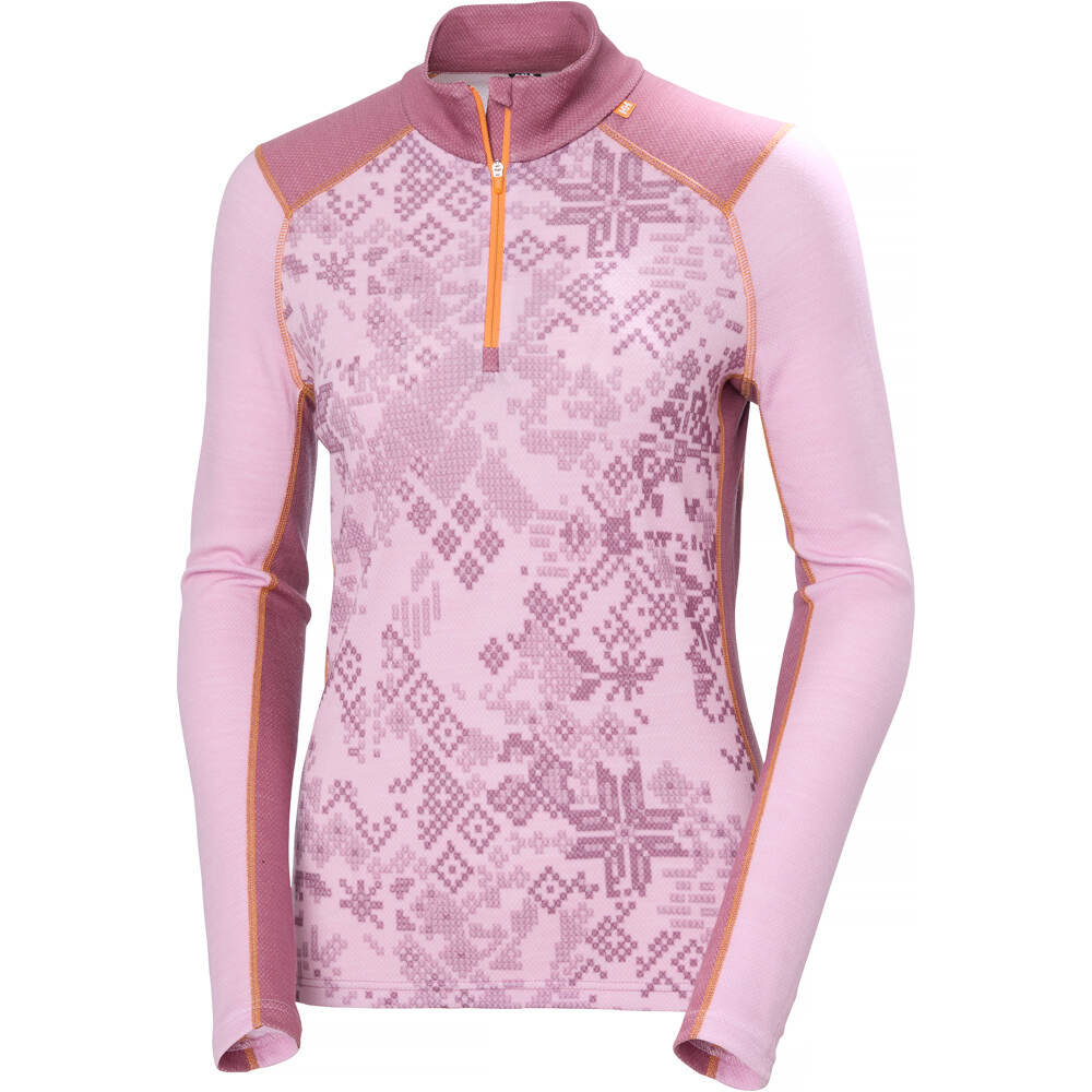 Helly Hansen camiseta térmica manga larga mujer W LIFA MERINO MIDW GRA 1/2 ZIP 04
