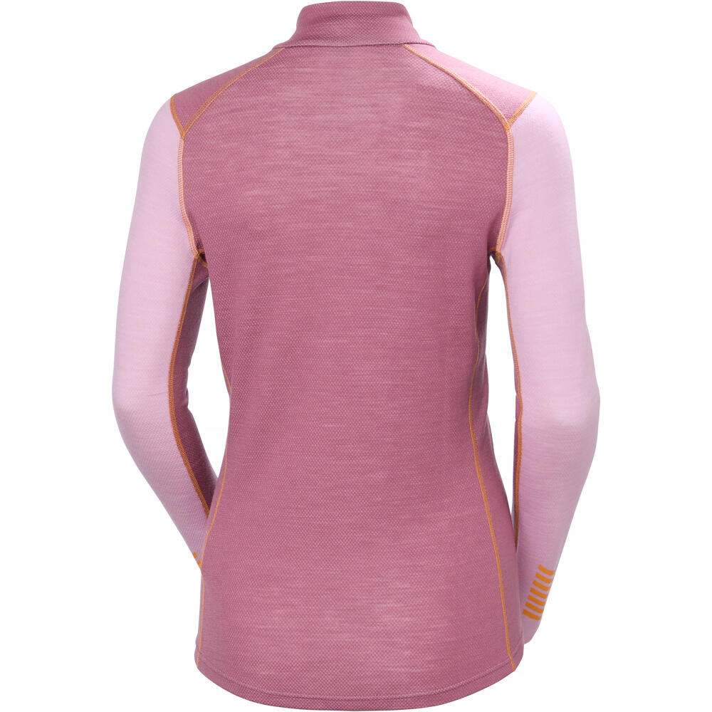 Helly Hansen camiseta térmica manga larga mujer W LIFA MERINO MIDW GRA 1/2 ZIP 05