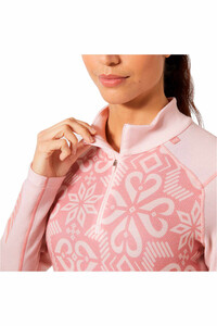 Helly Hansen camiseta térmica manga larga mujer W LIFA MERINO MIDW GRA 1/2 ZIP vista detalle