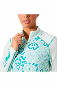 Helly Hansen camiseta térmica manga larga mujer W LIFA MERINO MIDW GRA 1/2 ZIP vista detalle