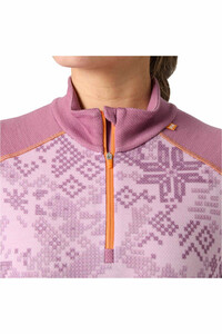 Helly Hansen camiseta térmica manga larga mujer W LIFA MERINO MIDW GRA 1/2 ZIP vista detalle