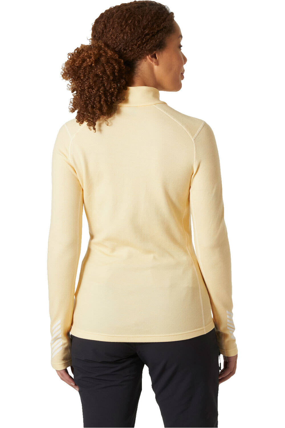 Helly Hansen camiseta térmica manga larga mujer W LIFA MERINO MIDW GRA 1/2 ZIP vista trasera