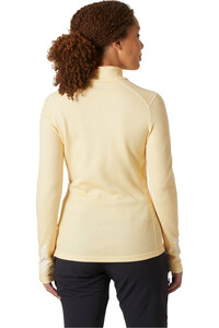Helly Hansen camiseta térmica manga larga mujer W LIFA MERINO MIDW GRA 1/2 ZIP vista trasera
