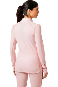 Helly Hansen camiseta térmica manga larga mujer W LIFA MERINO MIDW GRA 1/2 ZIP vista trasera