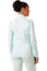 Helly Hansen camiseta térmica manga larga mujer W LIFA MERINO MIDW GRA 1/2 ZIP vista trasera