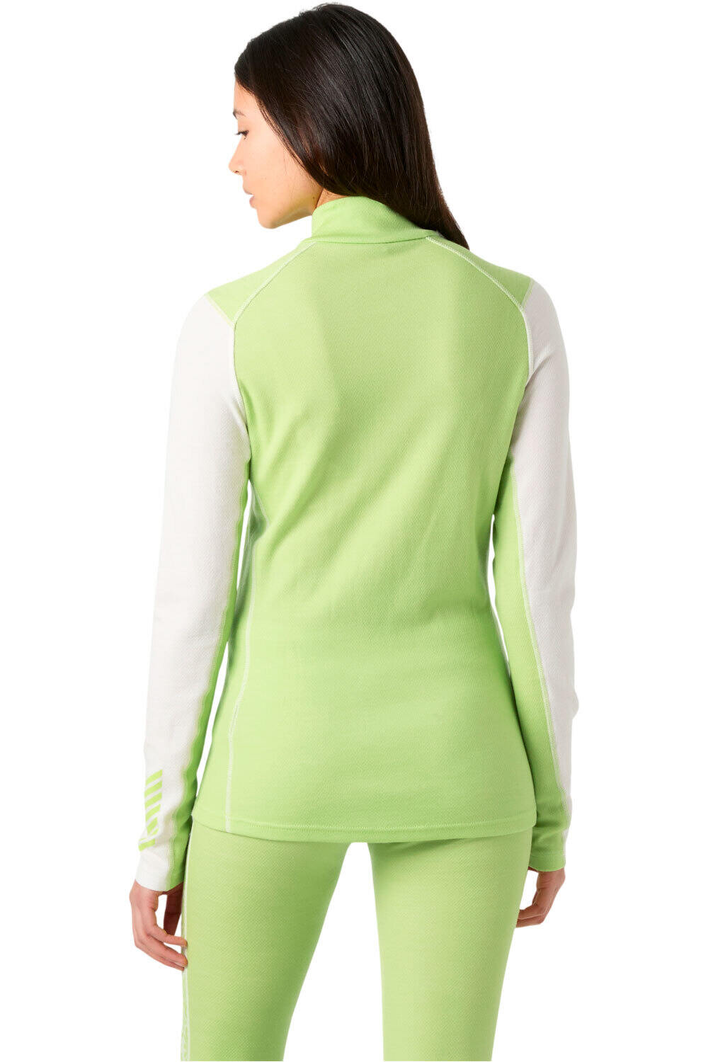 Helly Hansen camiseta térmica manga larga mujer W LIFA MERINO MIDW GRA 1/2 ZIP vista trasera
