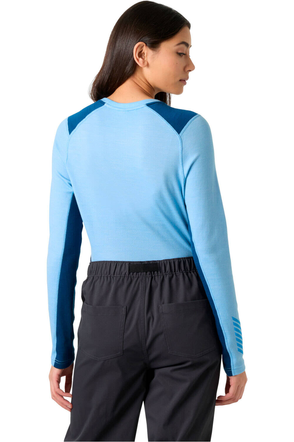 Helly Hansen camiseta térmica manga larga mujer W LIFA MERINO MIDWEIGHT CREW vista trasera