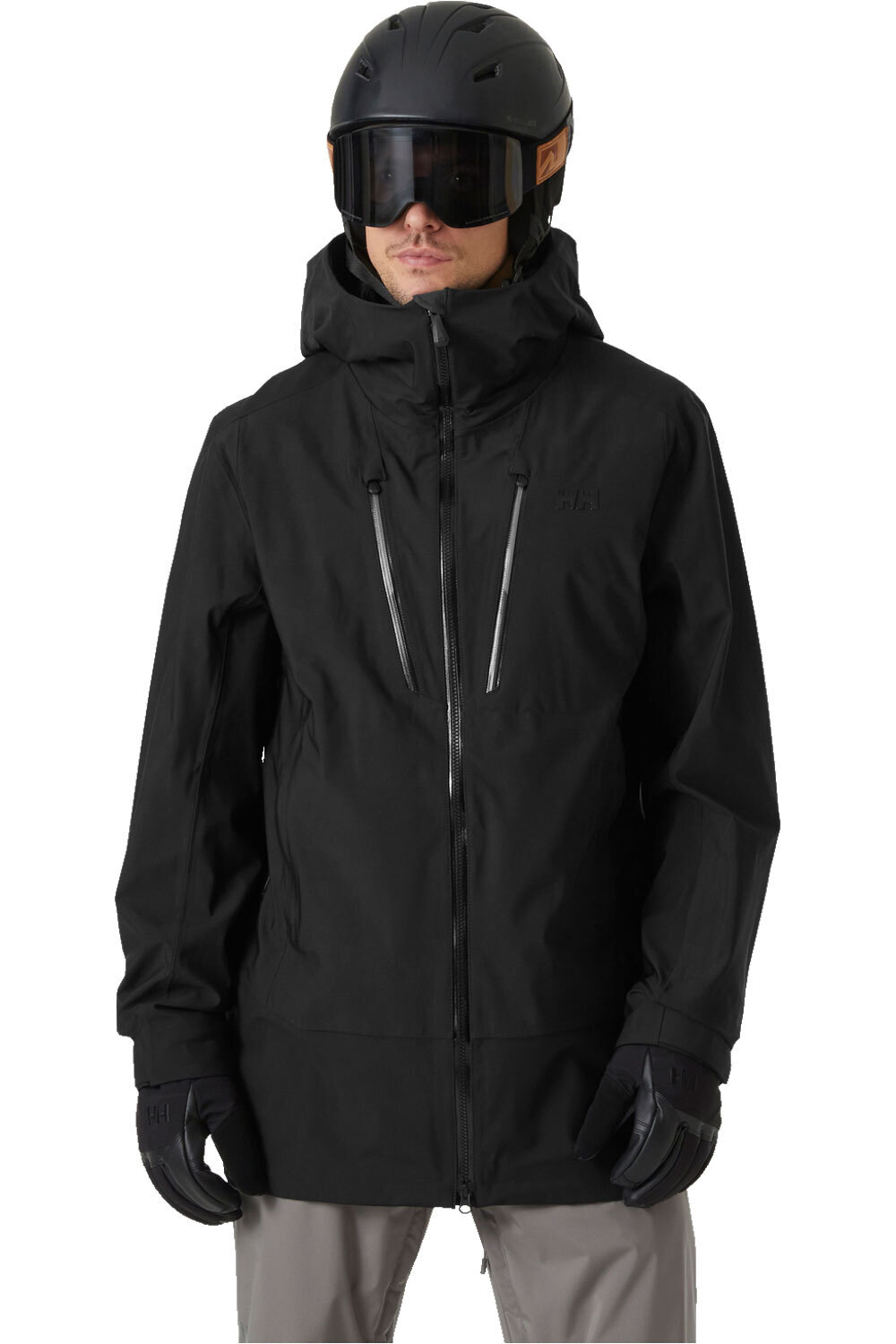 Helly Hansen chaqueta esquí hombre ALPHA 3L LONG SHELL vista frontal