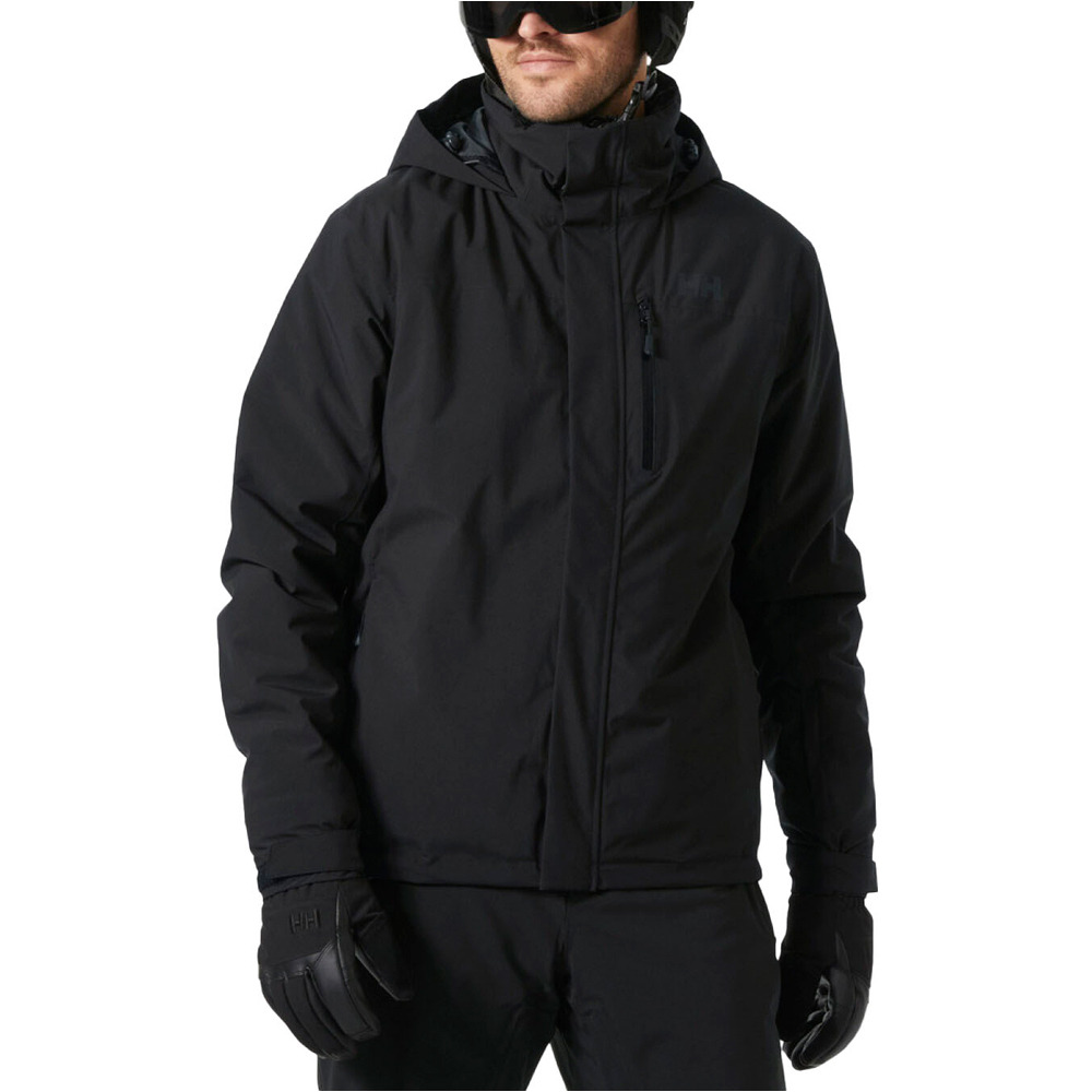 Helly Hansen chaqueta esquí hombre CREWSER JACKET BLACK vista frontal